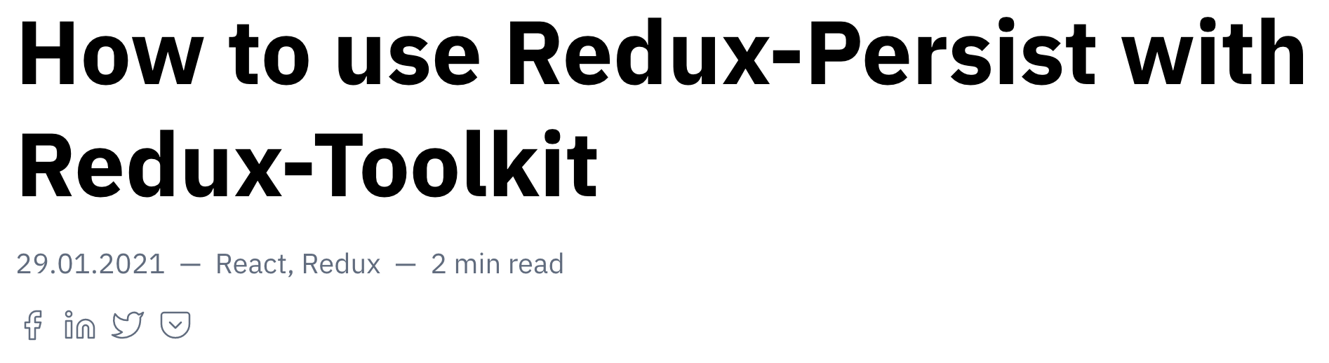Social share buttons in Gatsby blog